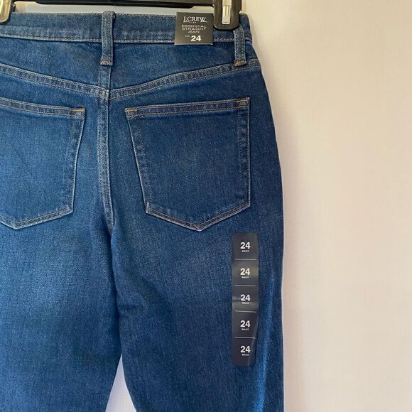 NWT J. CREW Essential Straight Jean Denim Jeans Women’s Size 24 - Picture 5 of 11